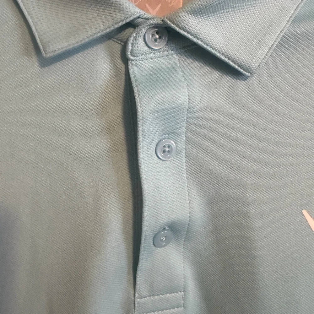 Callaway Light Teal Aqua Short sleeve Golf Performance Polo Shirt size small - Picture 2 of 9